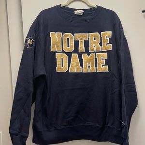 NOTRE DAME CREWNECK CHAMPION SIZE XL